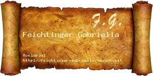 Feichtinger Gabriella névjegykártya